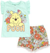 Classics Minnie Mouse Lilo & Stitch Winnie the Pooh Princess Ariel Tinker Bell T-Shirt & Shorts Infant to Little Kid