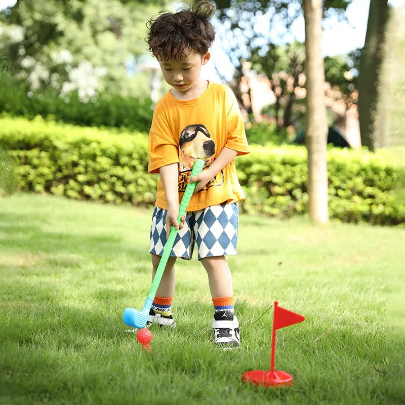 Children Golf Practice Set Educational Sports Suit Mini Golf Club Games Toys Kids Outdoor Indoor Golf Ball for Gifts/Xmas Gifts