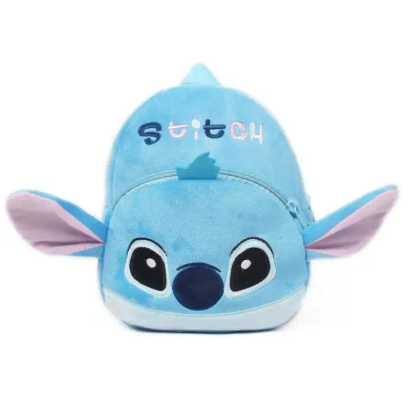 Disney Mickey Stitch Cute Cartoon Kids Plush Backpack Toys Mini School Bag Children'S Gifts Boy Girl Baby Student Bags Wallet