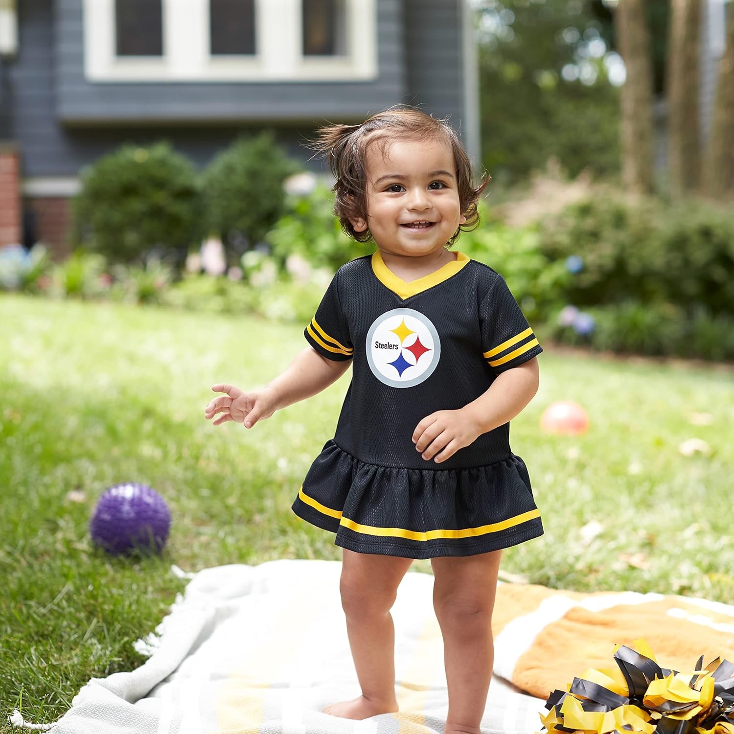 Girls' NFL Team Jersey Dress and Diaper Cover