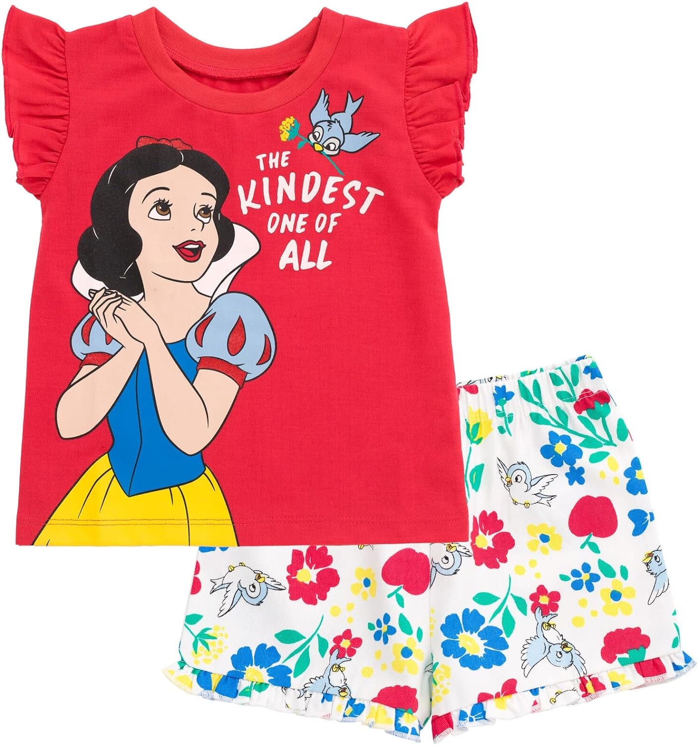 Princess T-Shirt and French Terry Shorts Outfit Set Infant to Big Kid