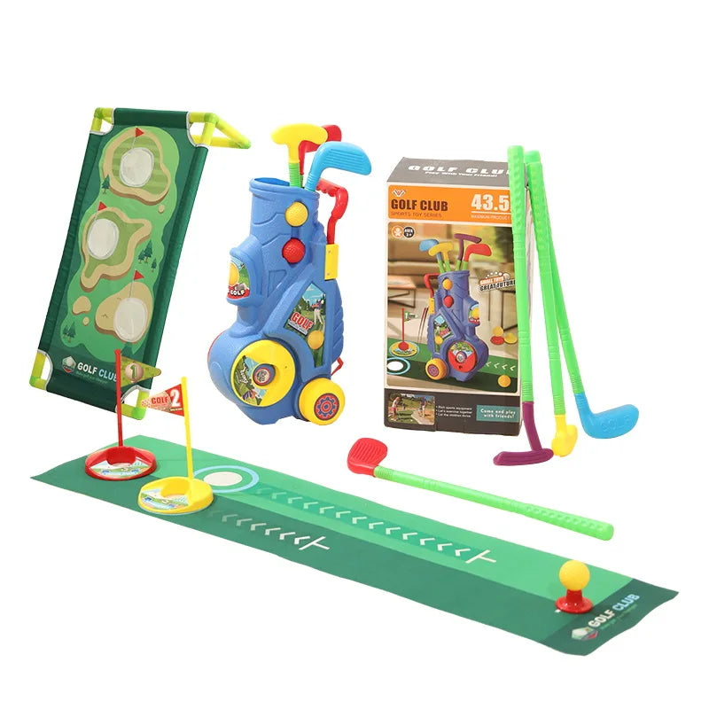 Children Golf Practice Set Educational Sports Suit Mini Golf Club Games Toys Kids Outdoor Indoor Golf Ball for Gifts/Xmas Gifts