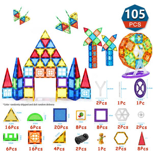 Colourful Window Window Architecture Puzzle Educational Building Blocks Toy Creative Variety Magnetic Toys for Kids