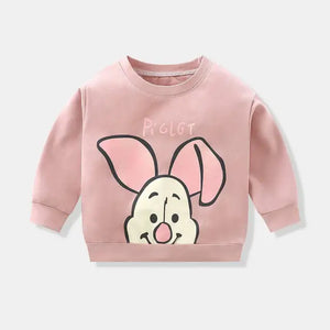 Cartoon Hoodies of Toddler Baby Unisex Cute Kids Child Girl Boy Long-Sleeved Sweatshirts Fashion Infant Spring Sweatshirt