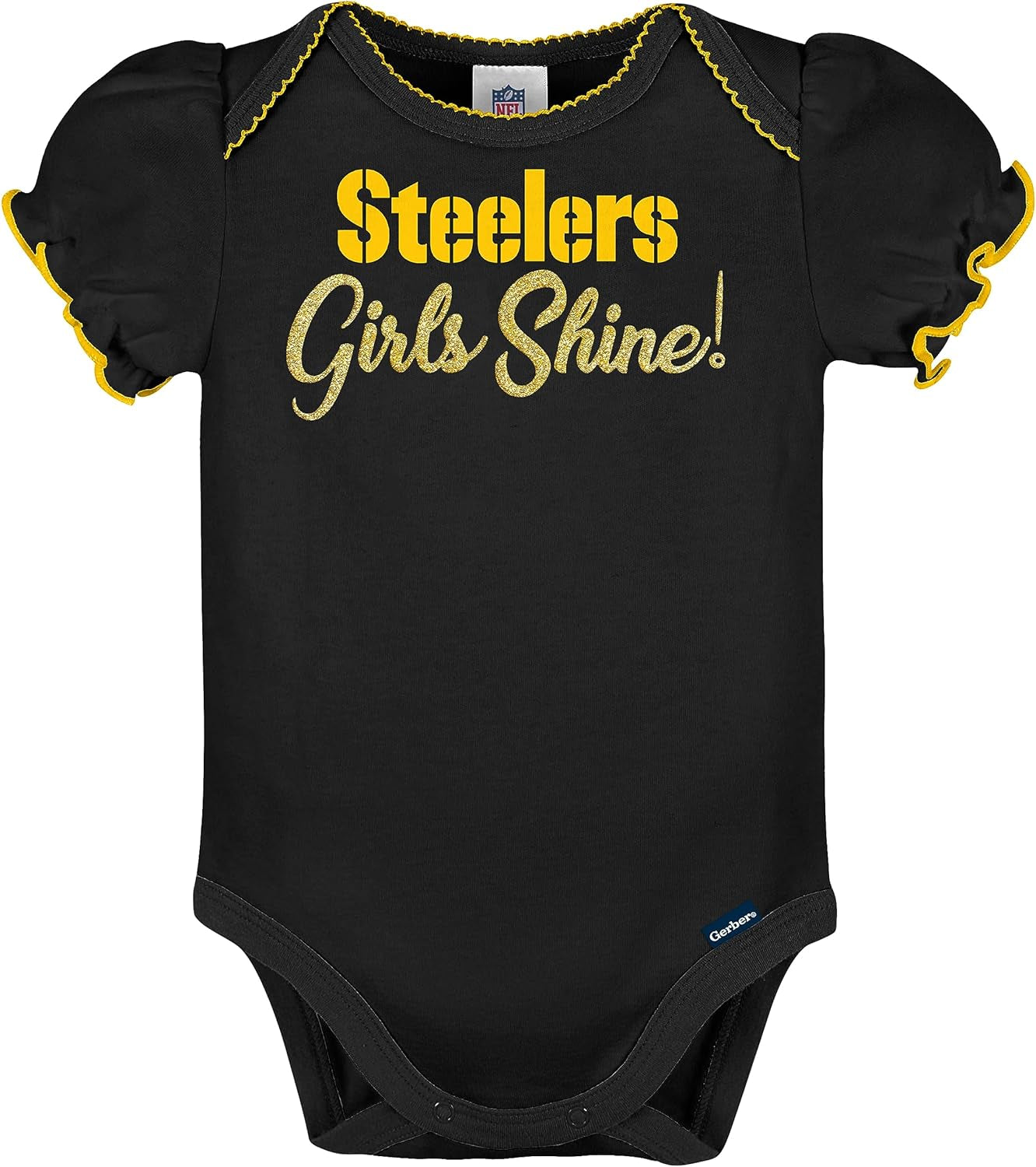 Baby Girls NFL Team 3 Pack Short Sleeve Onesie Bodysuit