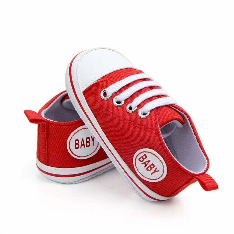 2020 Baby First Walkers Cute Newborn Kid Canvas Sneakers Baby Boy Girl Soft Sole Crib Shoes Pre Walkers