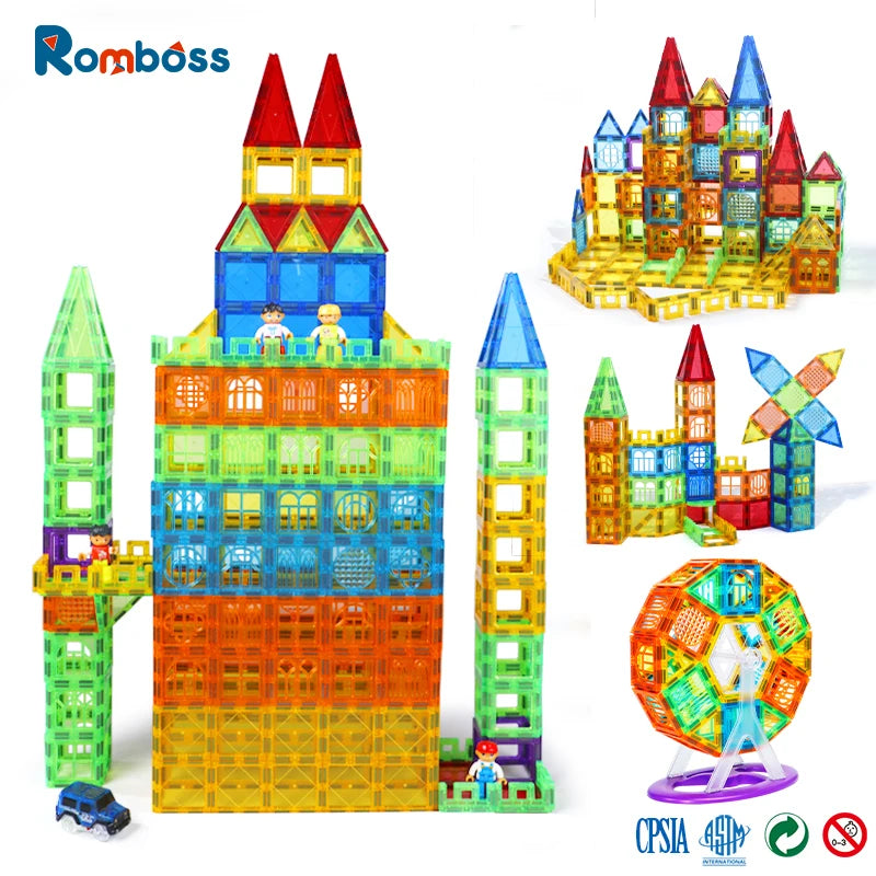 Colourful Window Window Architecture Puzzle Educational Building Blocks Toy Creative Variety Magnetic Toys for Kids