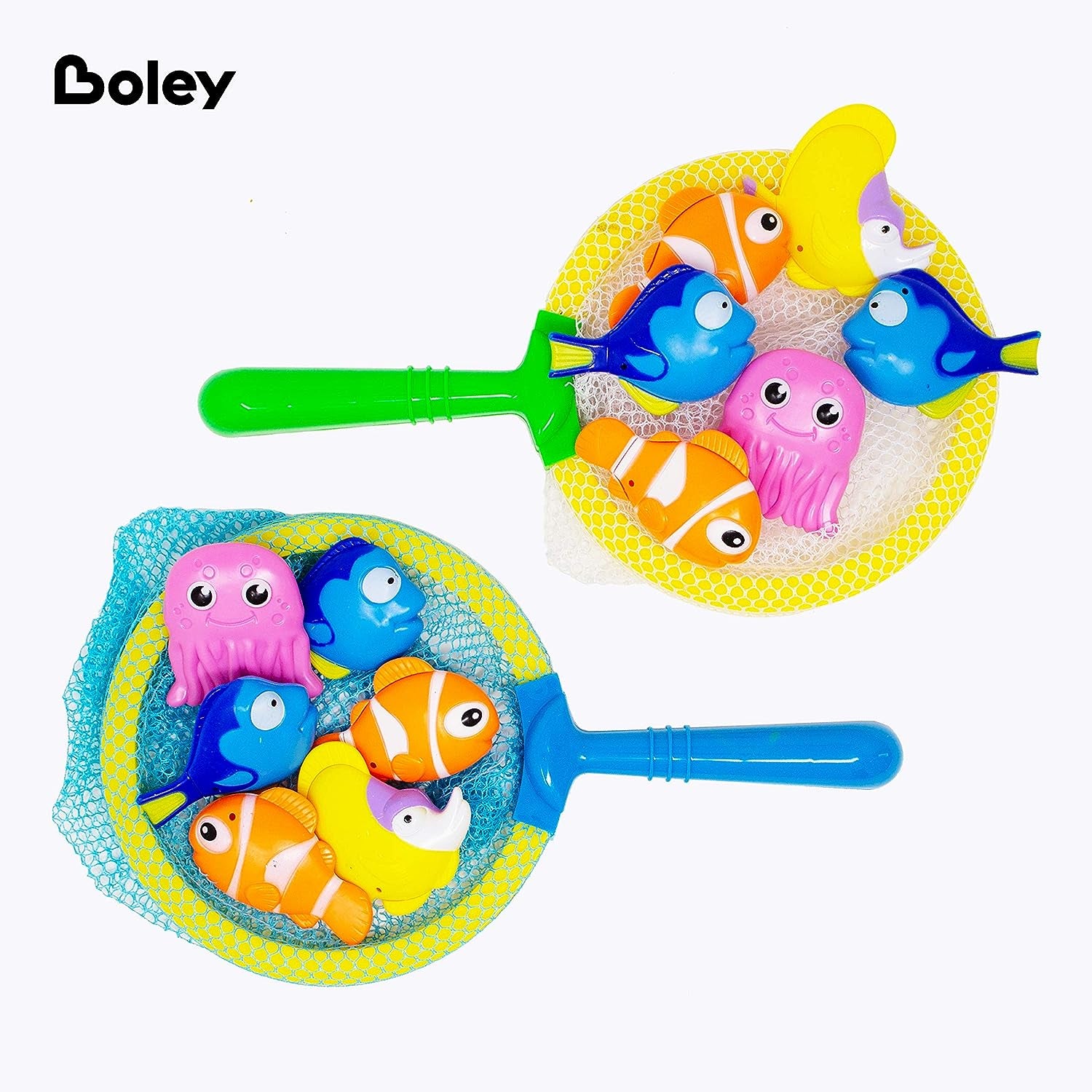 Dive & Grab Fishing Game Set - 14 Pc Sinking Swimming Pool Toys for Kids - Water Games & Bath Toys for Toddlers