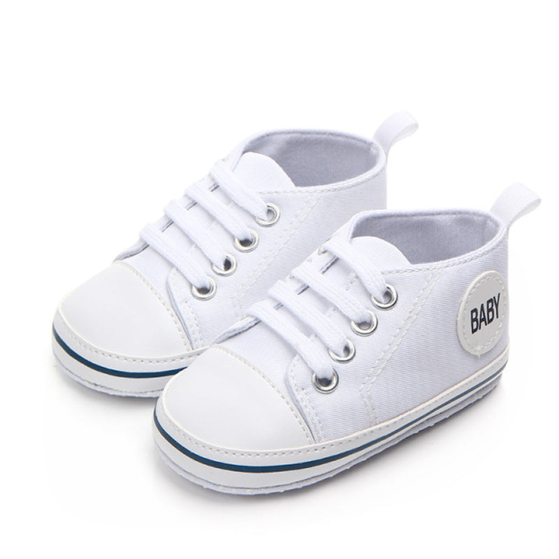 2020 Baby First Walkers Cute Newborn Kid Canvas Sneakers Baby Boy Girl Soft Sole Crib Shoes Pre Walkers