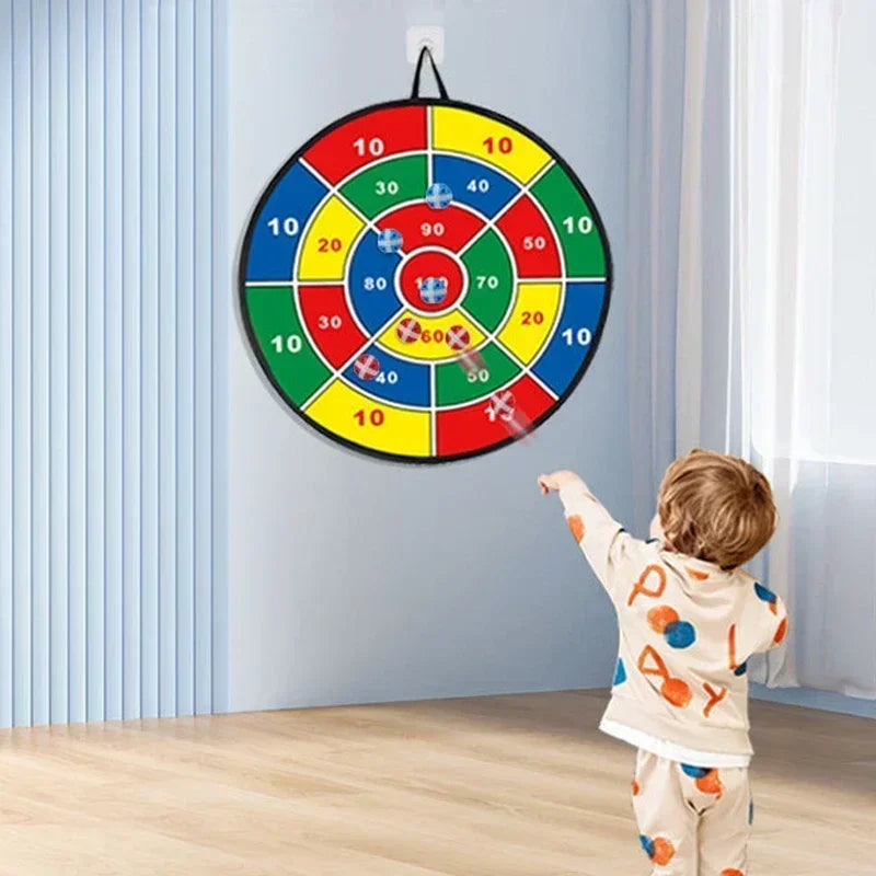 Large Dart Board for Kids Sticky Ball Toys Indoor Sticky Ball Dart Target Plate Toy Parent-Child Suction Cup Ball Sports Toys