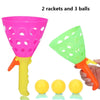 Family Parent-Child Interaction Ball Double Catcher Throwing Toy Catapult Throwing Butt Bouncy Ball Docking Balls Kids Toys