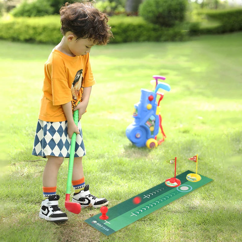 Children Golf Practice Set Educational Sports Suit Mini Golf Club Games Toys Kids Outdoor Indoor Golf Ball for Gifts/Xmas Gifts