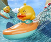 1Pc Kayak Duck Bath Toy, Pull String Kayaking Duck Duck Tub Toywind-Up Rowing Duckling,Bathtub Toy Duck Boat Toy Gift for Kids