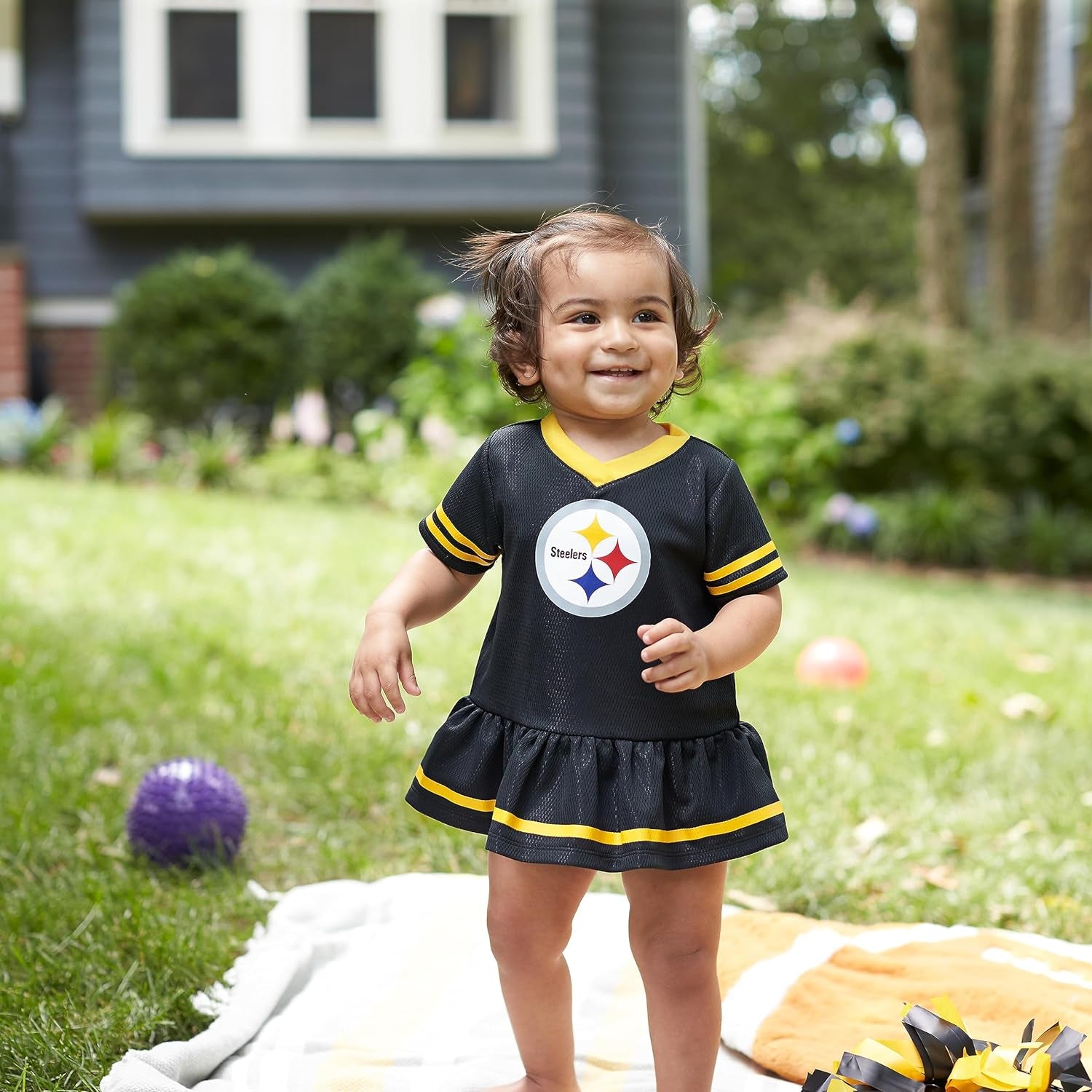 Girls' NFL Team Jersey Dress and Diaper Cover