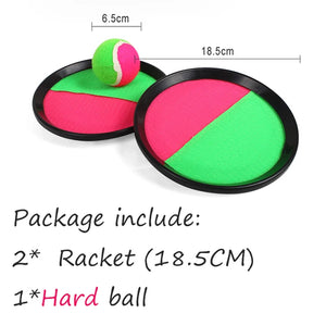 Set Kids Sucker Sticky Ball Toy Outdoor Sports Catch Ball Game Set Throw and Catch Parent-Child Interactive Outdoor Toys WYW